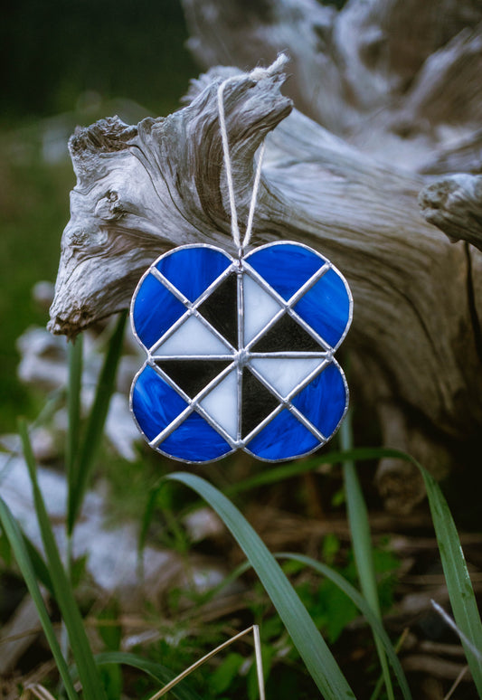 Checkered Abstract Flower