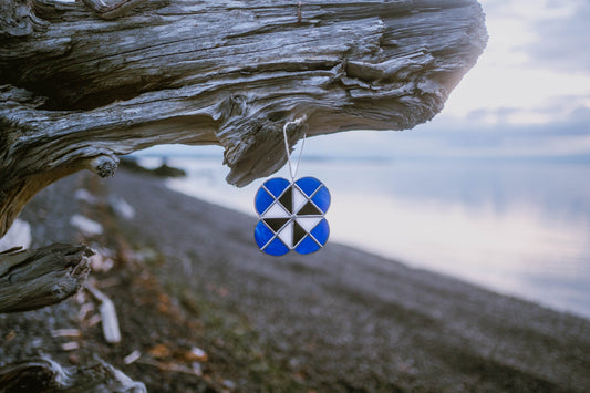 Checkered Abstract Flower